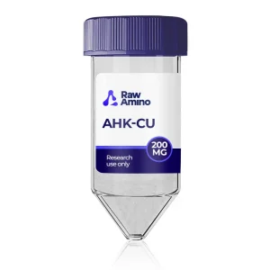 AHK-Cu 200mg research peptide vial by Raw Amino
