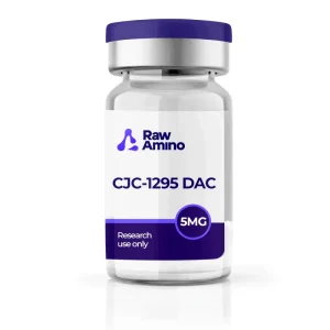CJC-1295 DAC 5mg research peptide vial by Raw Amino