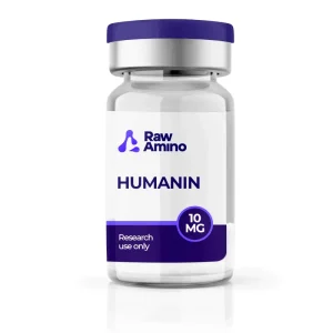 Humanin 10mg research peptide vial by Raw Amino