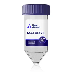 Matrixyl 200mg (Palmitoyl Pentapeptide-4) research peptide vial by Raw Amino