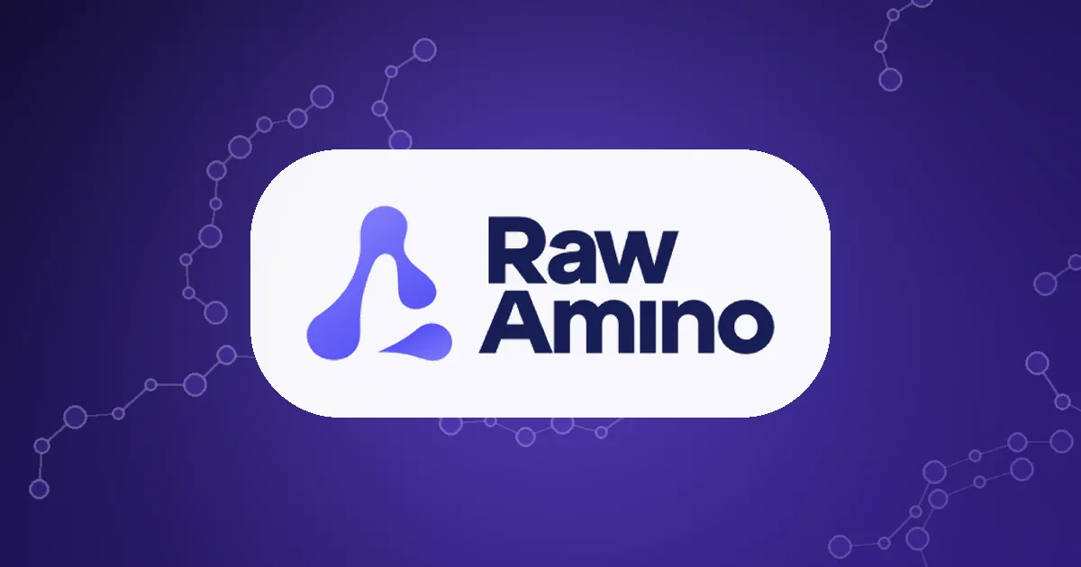 About Raw Amino 1 About Raw Amino: research peptide vials on a purple background
