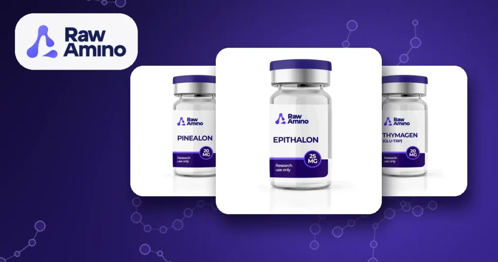 Raw Amino Bioregulators: Khavinson Peptides 25 Raw Amino bioregulators