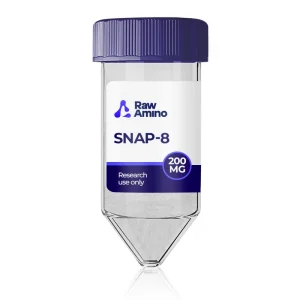 SNAP-8 200mg research peptide vial by Raw Amino