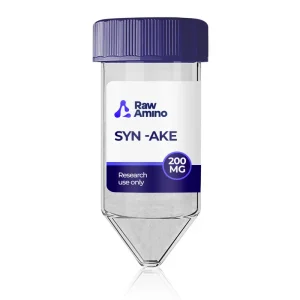 Syn-AKE 200mg research peptide vial by Raw Amino