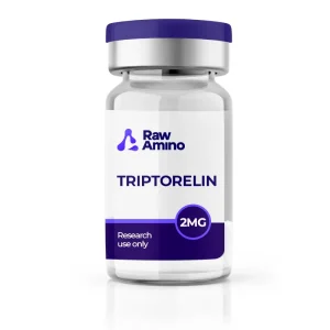 Triptorelin 2mg research peptide vial by Raw Amino