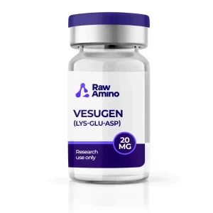 Vesugen 20mg research peptide vial by Raw Amino