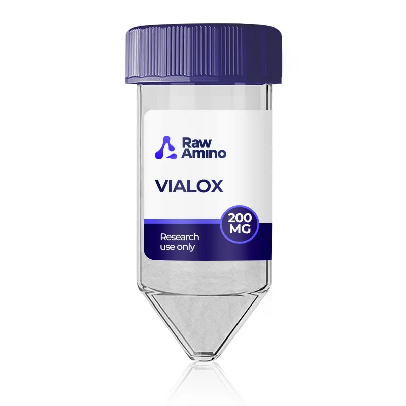 Vialox 200mg (Pentapeptide-3V) 1 Vialox 200mg (Pentapeptide-3V) research peptide vial by Raw Amino